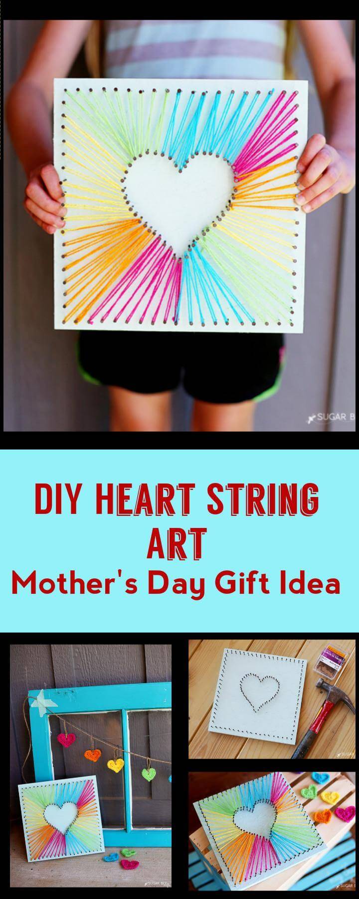 DIY easy heart string art